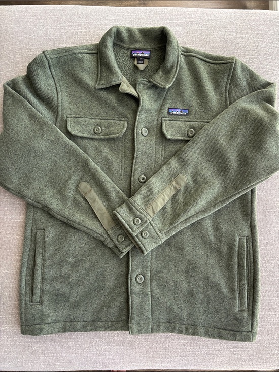 Patagonia Other - Patagonia Olive Green Wool-Blend Shirt Jacket